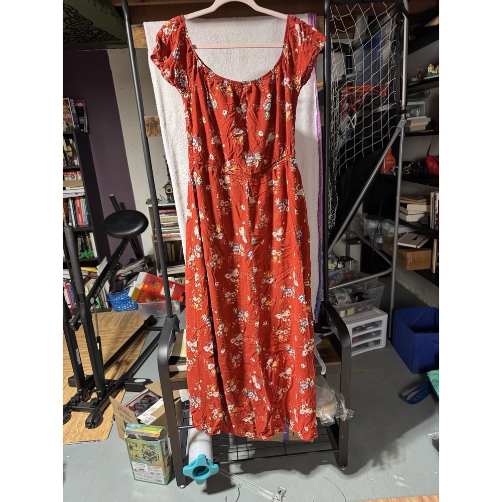 Rue 21 Red/Orange Floral Sundress‎ XL - Picture 12 of 16
